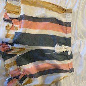 Lulu’s - Olive + Oak striped shorts